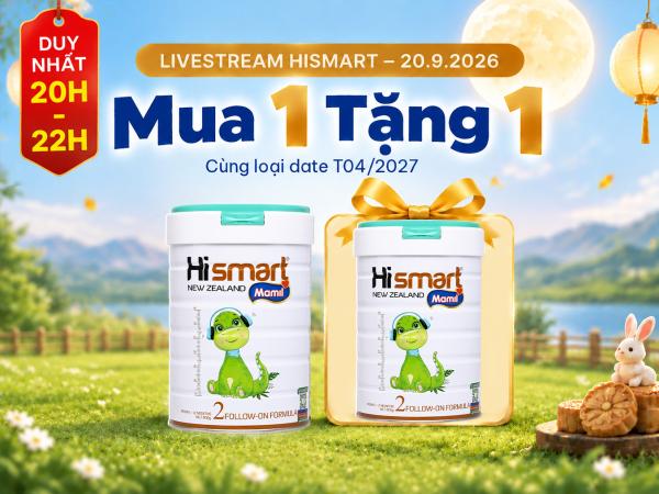 Hismart Mamil Follow on Formula Stage 2 800g cho trẻ từ 6-12 tháng tuổi