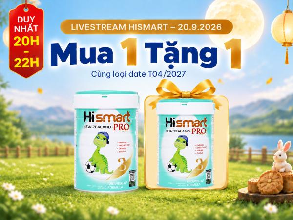 Hismart Pro Growing Up Formula Stage 3 800g cho trẻ từ 12-24 tháng tuổi