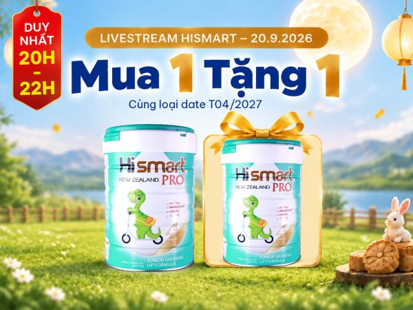 Hismart Pro Junior Growing Up Formula Stage 4 800g cho trẻ từ 24 tháng tuổi trở lên