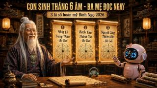 Tịch Môn Truyền Bí: Công Bố 3 Lá Số Tử Vi Tuyệt Phẩm Sinh Tháng 6 Năm Bính Ngọ (2026)