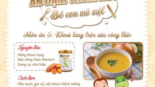 Công thức món ăn thứ 5: Khoai lang trộn sữa công thức 