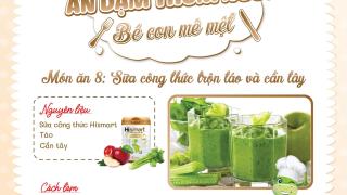 Công thức món ăn thứ 8: Sữa công thức trộn táo và cần tây