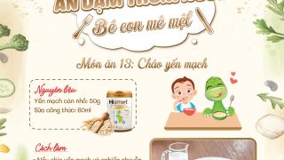 Công thức món ăn 13: Cháo yến mạch