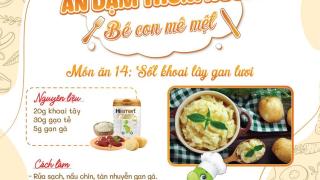 Công thức món ăn 14: Sốt khoai tây gan tươi
