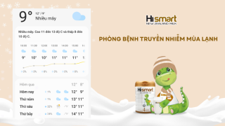 CÙNG HISMART PHÒNG BỆNH TRUYỀN NHIỄM MÙA LẠNH CHO BÉ