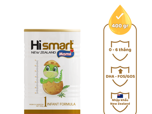 Hismart Mamil Infant Formula Stage 1 400g cho trẻ từ 0 - 6 tháng tuổi