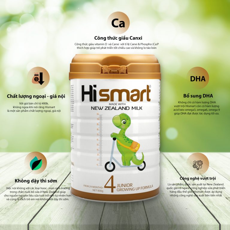 Sữa Hismart - Giải Pháp Cho Con Khôn Lớn Tối Ưu