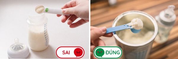 Lưu ý pha sữa đúng cách để đạt được hiệu quả