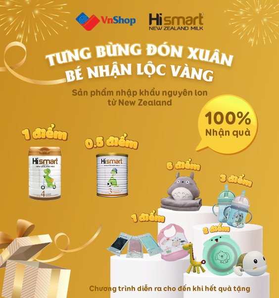 tưng bừng đón xuân bé nhận lộc vàng hismart
