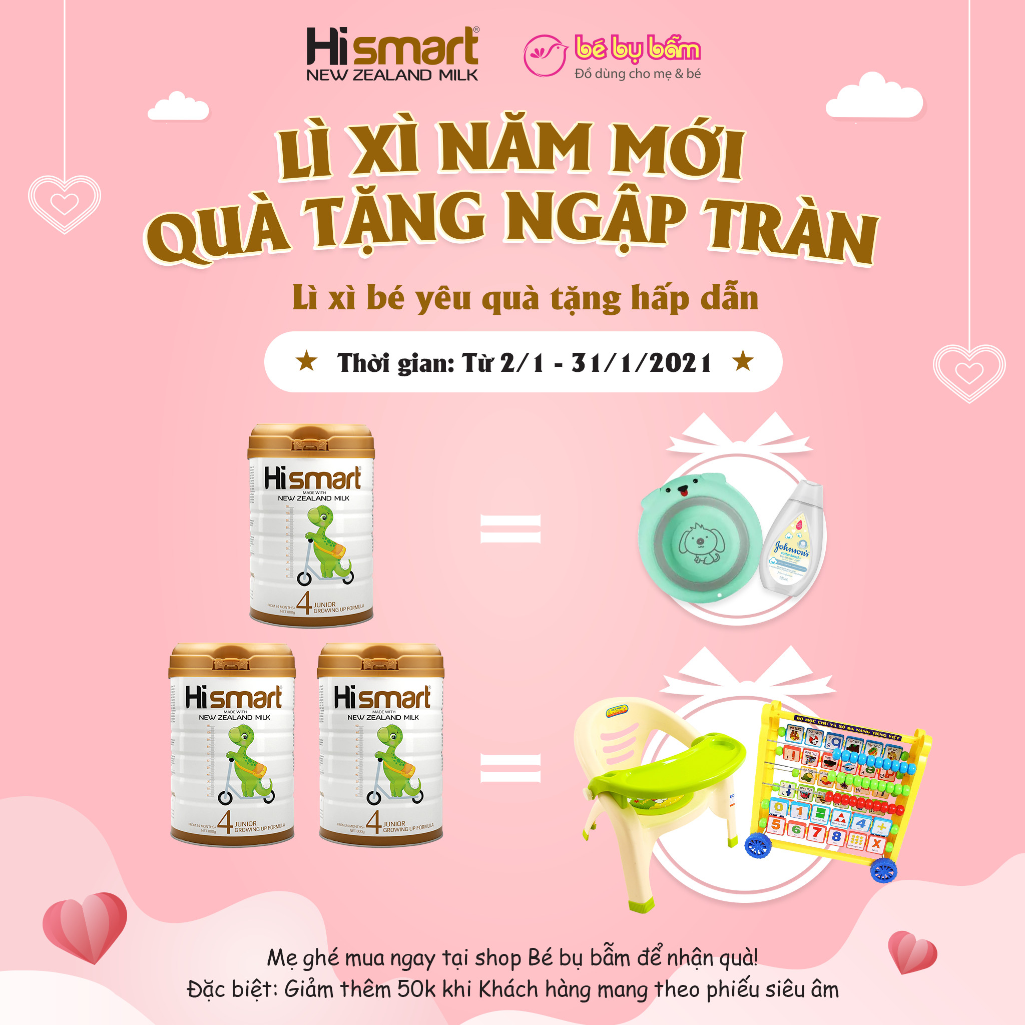 quà tặng hismart x bé bụ bẫm