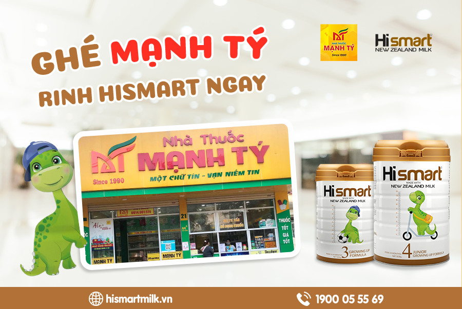 hismart có bán tại nhà thuốc mạnh tý