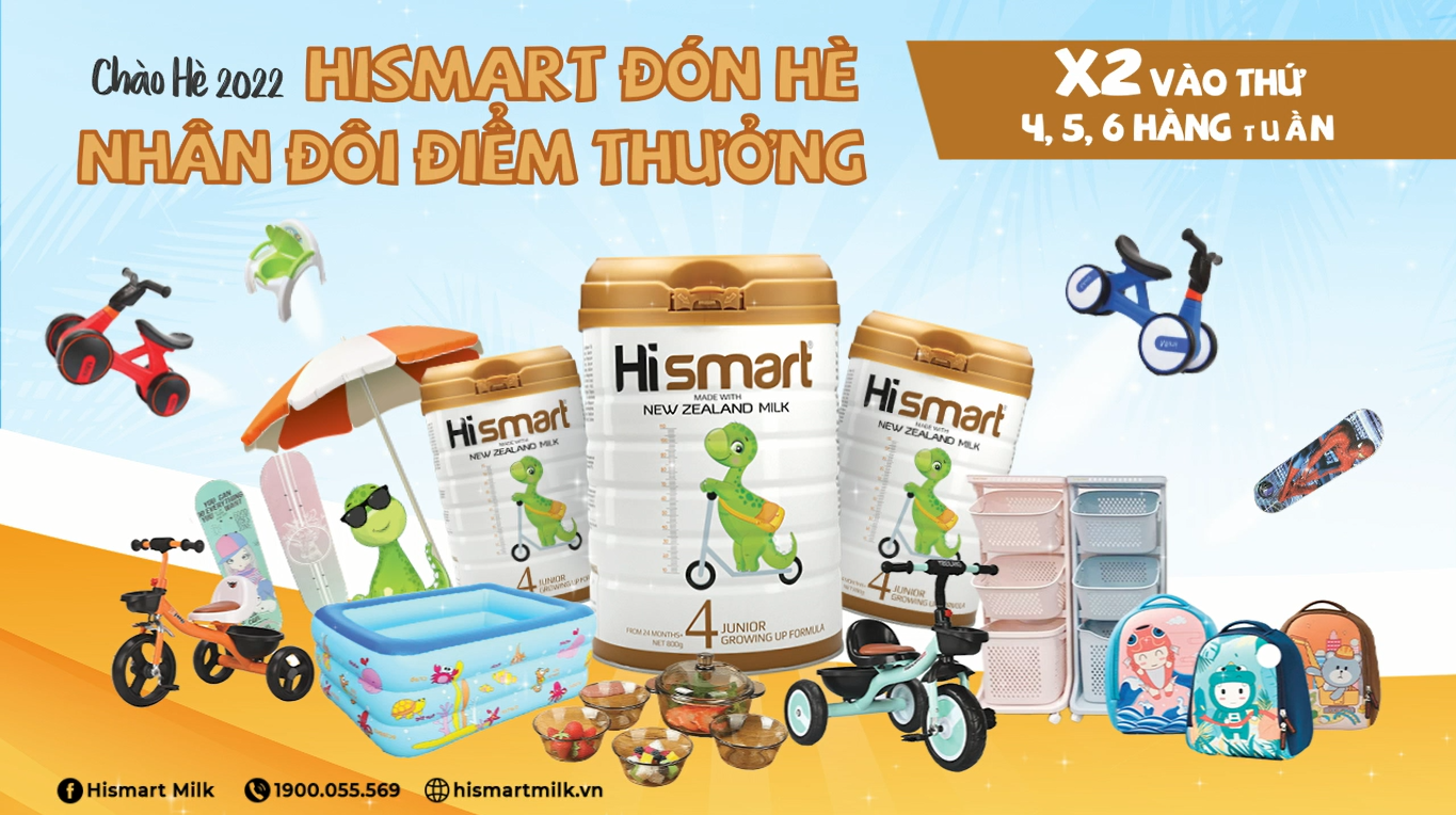 sữa hismart nhân đôi điểm thưởng 2