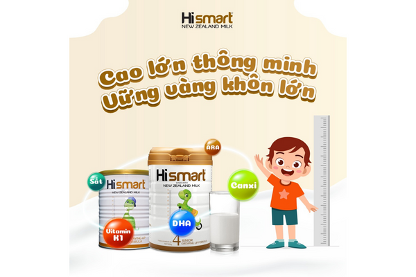 sữa bột cho bé 2 tuổi Hismart