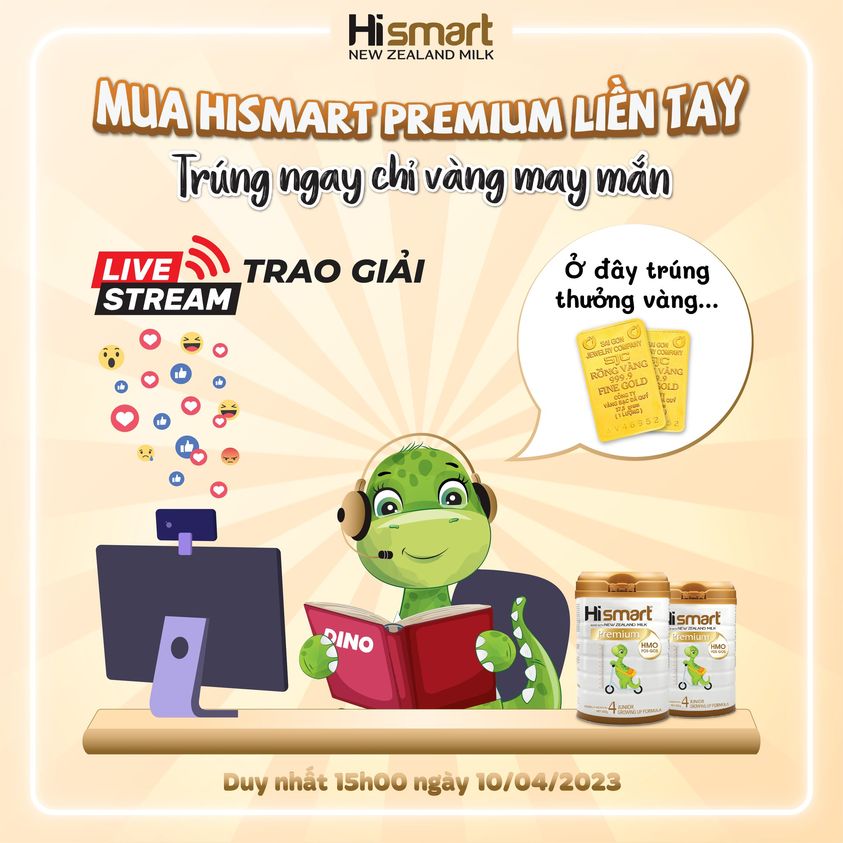 MUA HISMART PREMIUM LIỀN TAY - TẶNG NGAY CHỈ VÀNG MAY MẮN