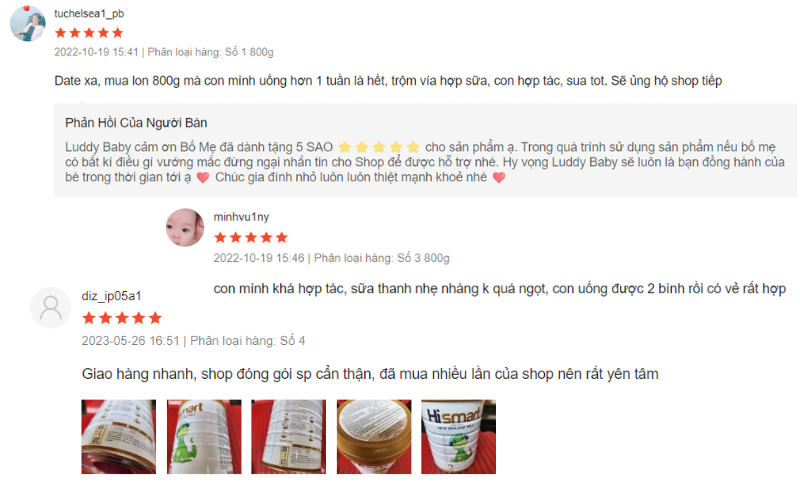 Đánh giá mua sản phẩm