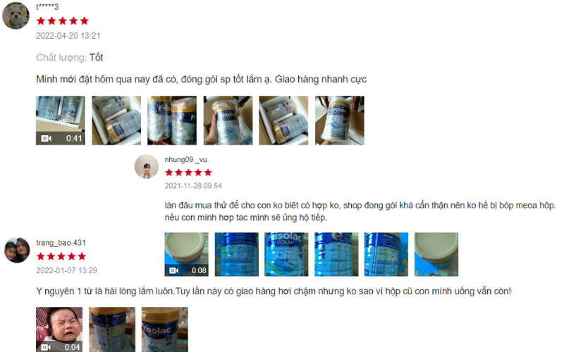 Đánh giá mua sản phẩm
