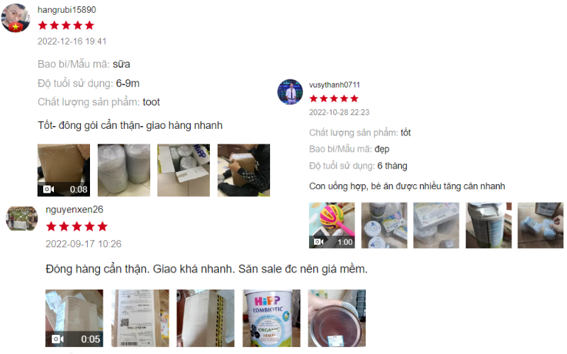 Đánh giá mua sản phẩm
