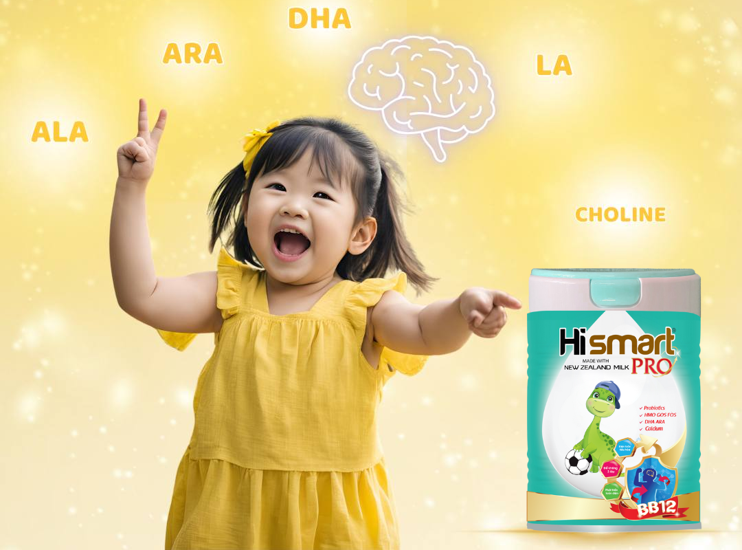 SỮA CHO BÉ 1 TUỔI PHÁT TRIỂN TRÍ NÃO - CHÌA KHÓA GIÚP BÉ THÔNG MINH VƯỢT TRỘI