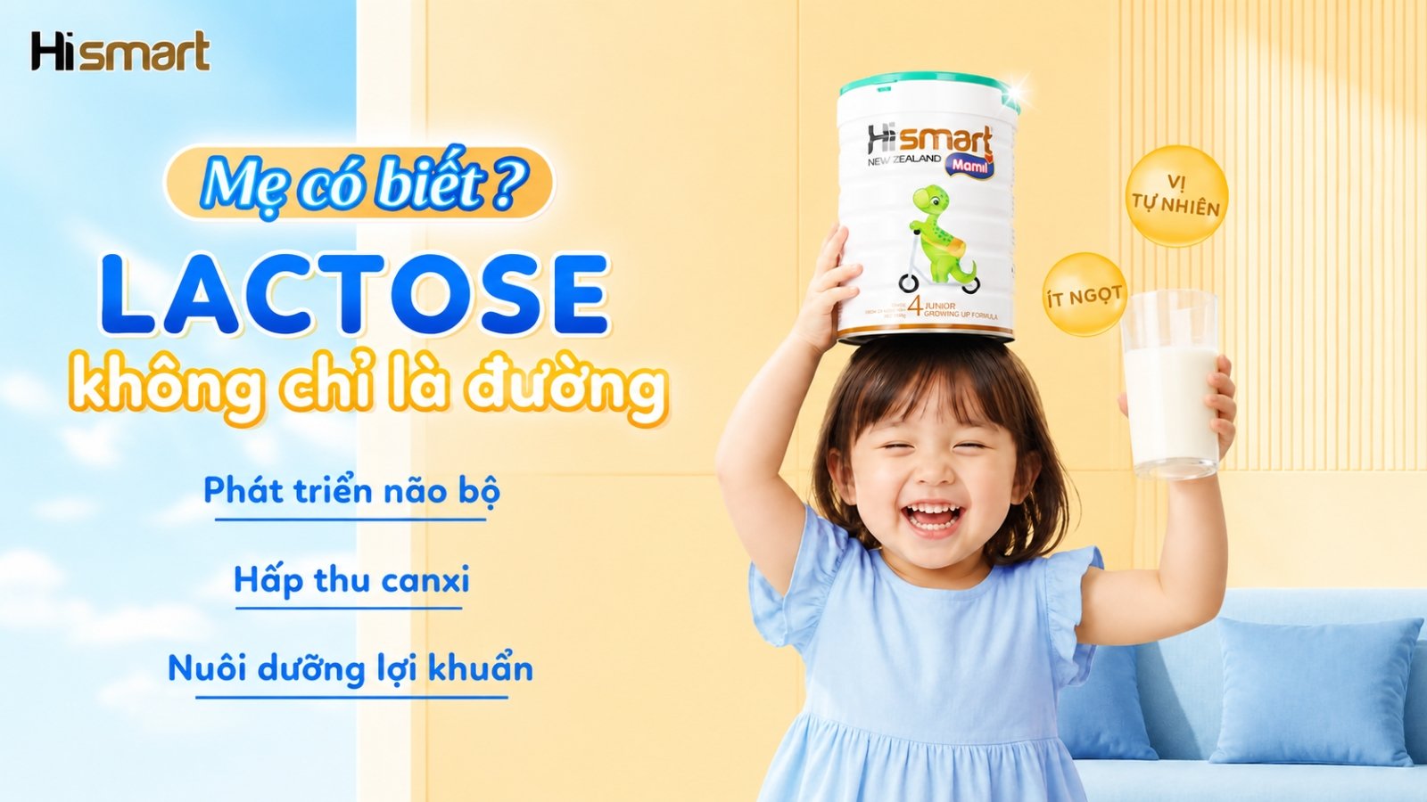 Lactose Là Gì Và Tại Sao Đây Là Nguồn Đường Tốt Nhất Cho Hệ Tiêu Hoá Của Bé?