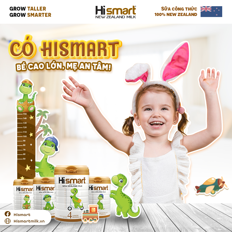 SỮA KHỦNG LONG HISMART - SỰ LỰA CHỌN TỐT NHẤT CHO BÉ YÊU