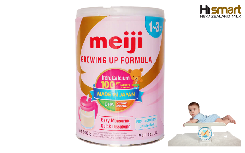 Sữa Meiji hỗ trợ tăng cân cho bé 1 tuổi