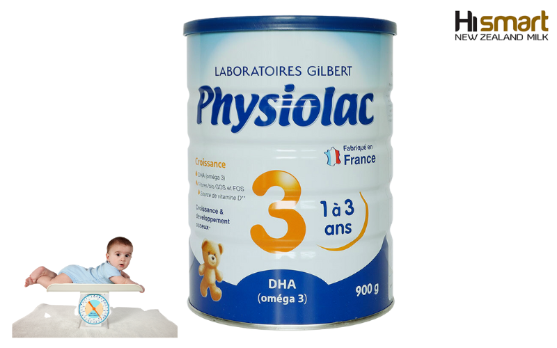 Sữa Physiolac hỗ trợ tăng cân cho bé 2 tuổi