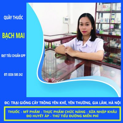 Chị Minh Hiếu chủ sở hữu quầy thuốc Bạch Mai
