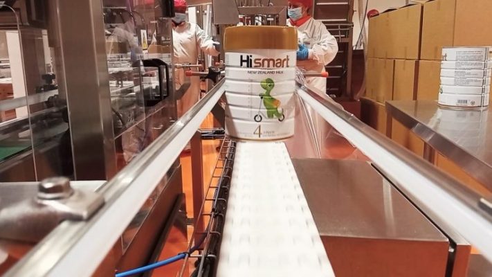 dây chuyền sản xuất sữa khủng long Hismart 
