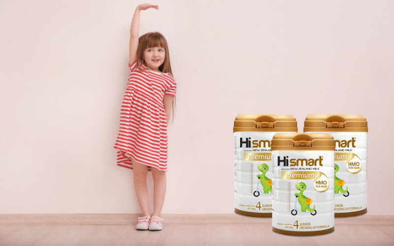 Hismart Premium - Dòng sữa công thức giúp bé 1 tuổi tăng cân, tăng chiều cao