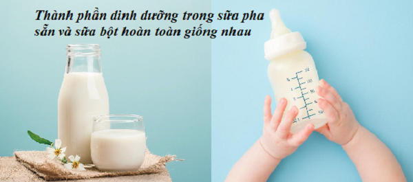 Sữa Công Thức Pha Sẵn - Những Đặc Điểm Mẹ Cần Chú Ý