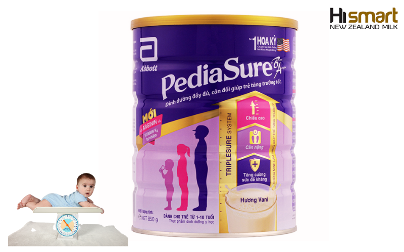 Sữa PediaSure hỗ trợ tăng cân cho bé 3 tuổi