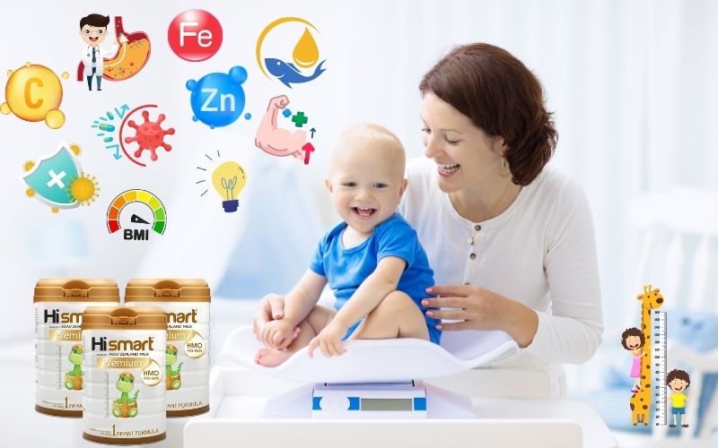 Sữa Hismart Premium hỗ trợ tăng cân cho bé từ 1 - 2 tuổi
