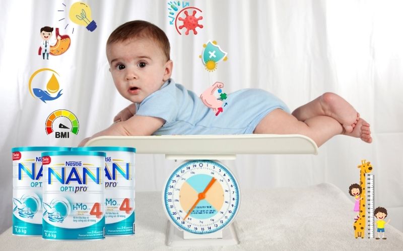 Sữa NAN - giúp bé 1 tuổi tăng cân hiệu quả 