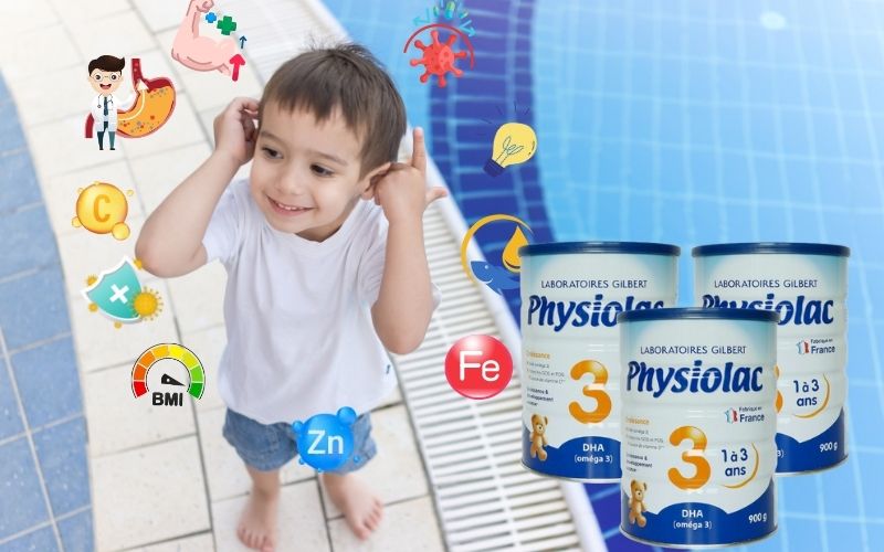 Sữa Physiolac - sữa cho bé 3 tuổi tăng cân 