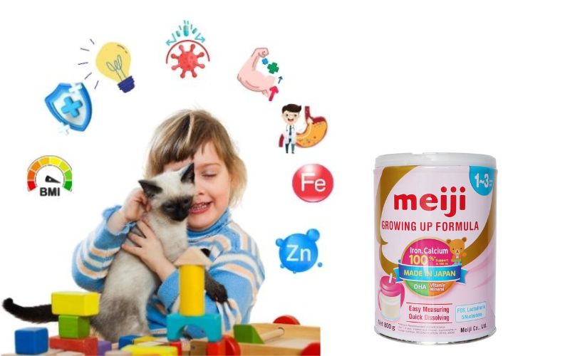 Meiji - sữa cho bé 2 tuổi tăng cân
